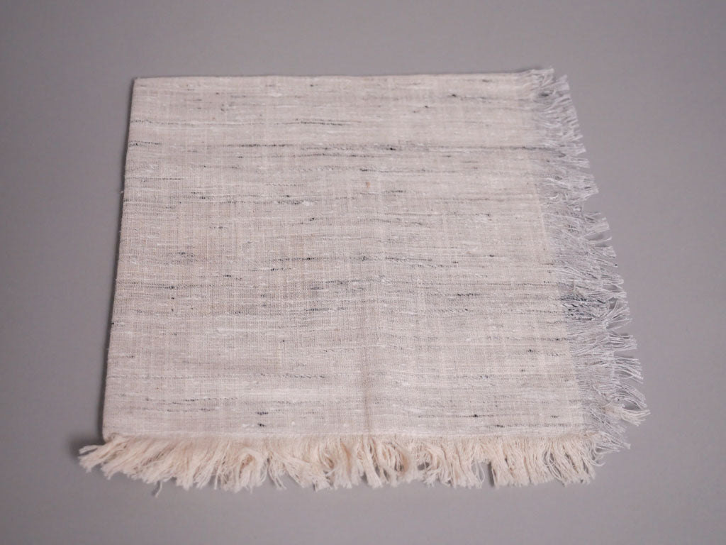 Set of 4 pure cotton napkins, handwoven by artisans
