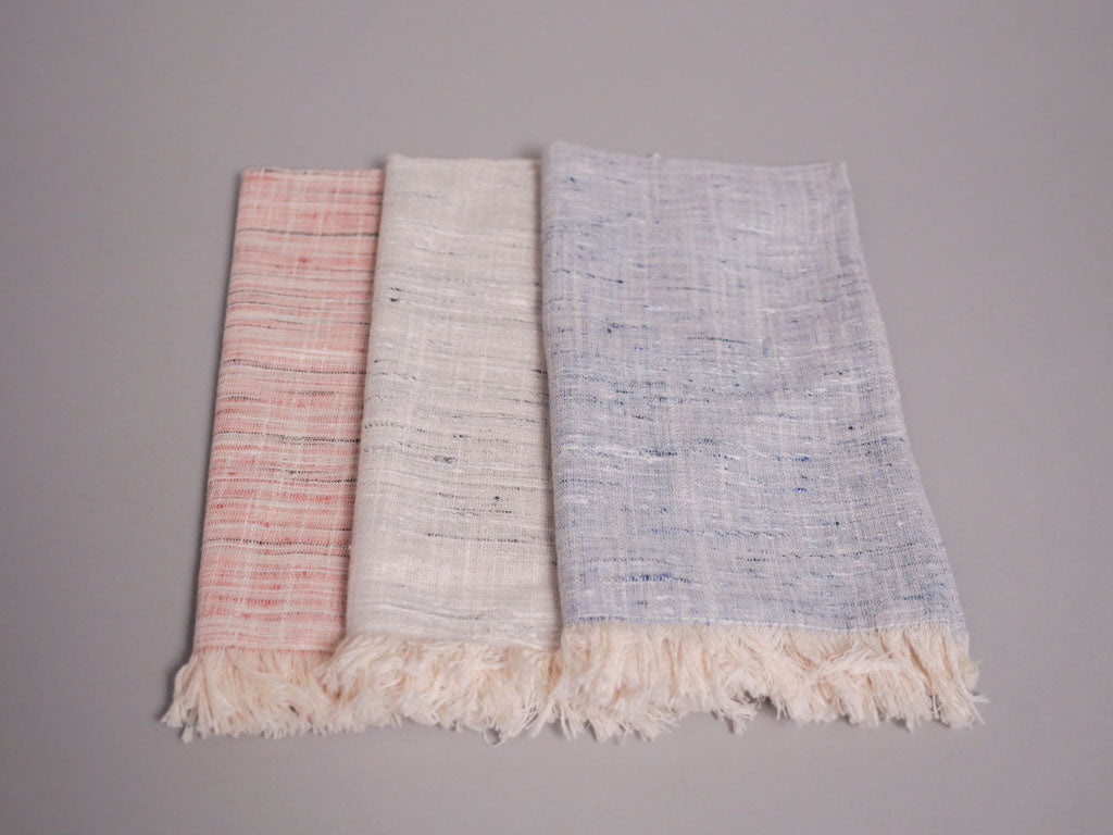 Set of 4 pure cotton napkins, handwoven by artisans