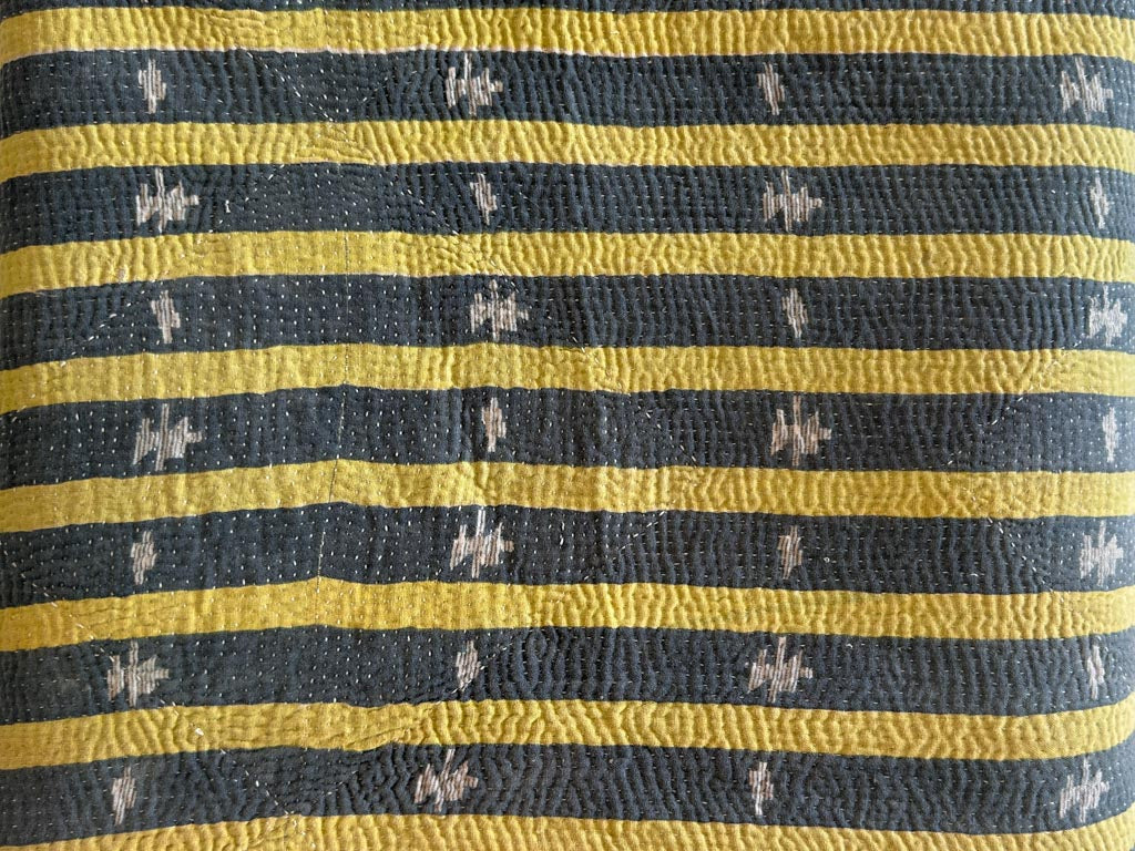 Vintage Kantha Bedspread in Recycled Cotton: Very Pastel