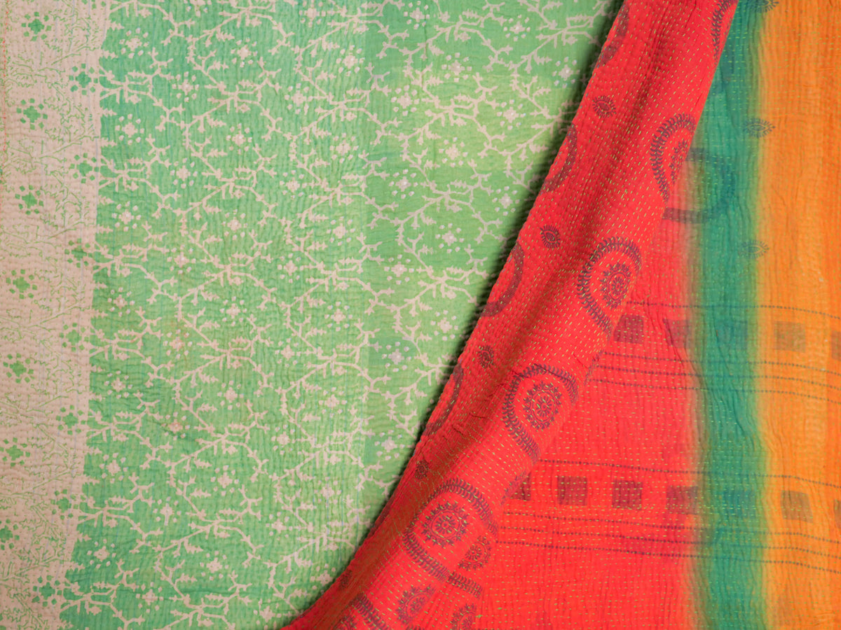 Spring grass kantha