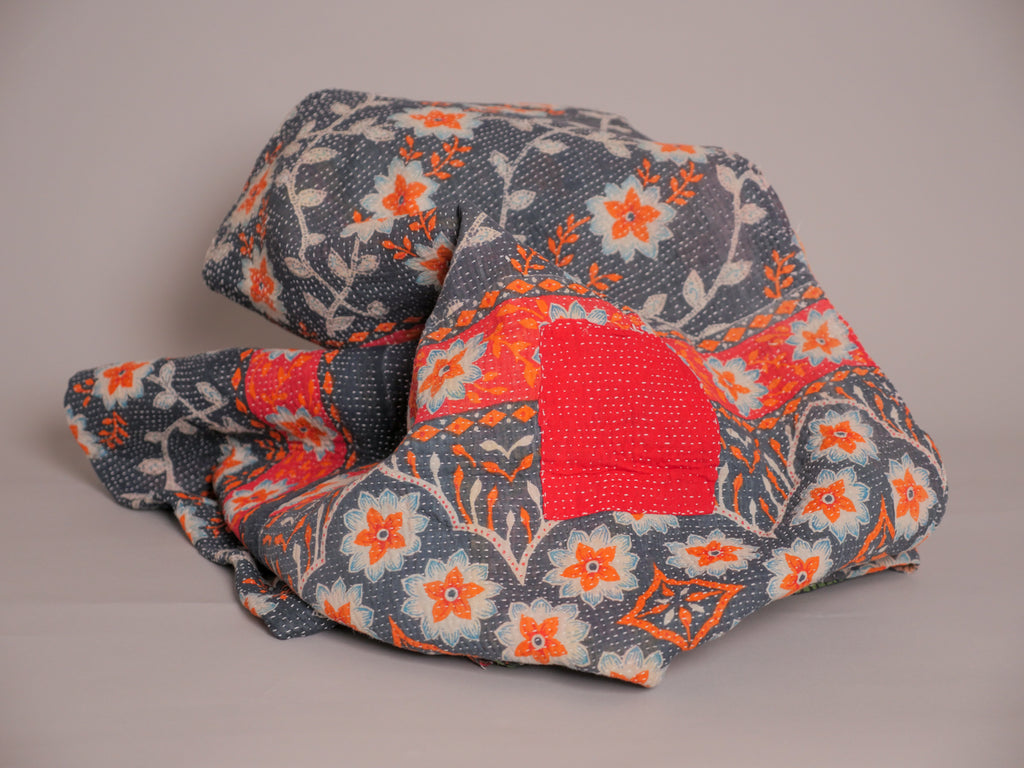 Vintage Kantha Forget Me Nots
