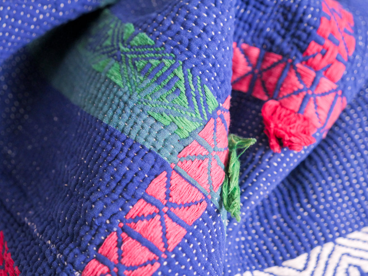 Vintage Kantha Brodé Main