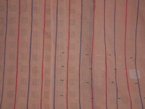 Vintage Kantha Bedspread in Recycled Cotton No.120 "Blue Bandhani"
