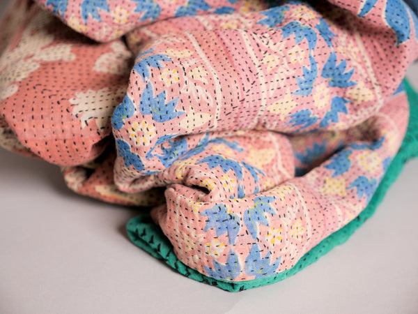 Vintage Kantha couvre lit