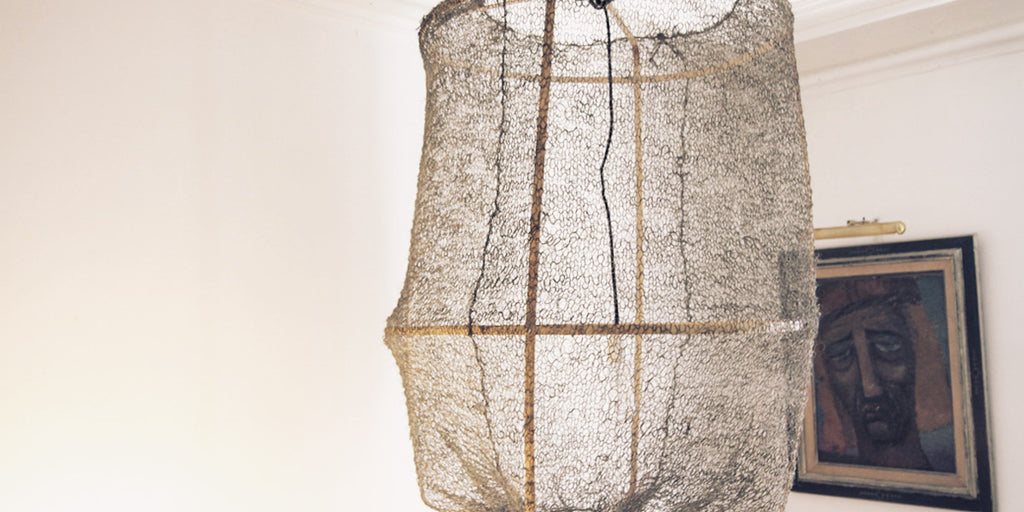 Ay Illuminate, Z1 pendant light black sisal, Ø67 x H100cm