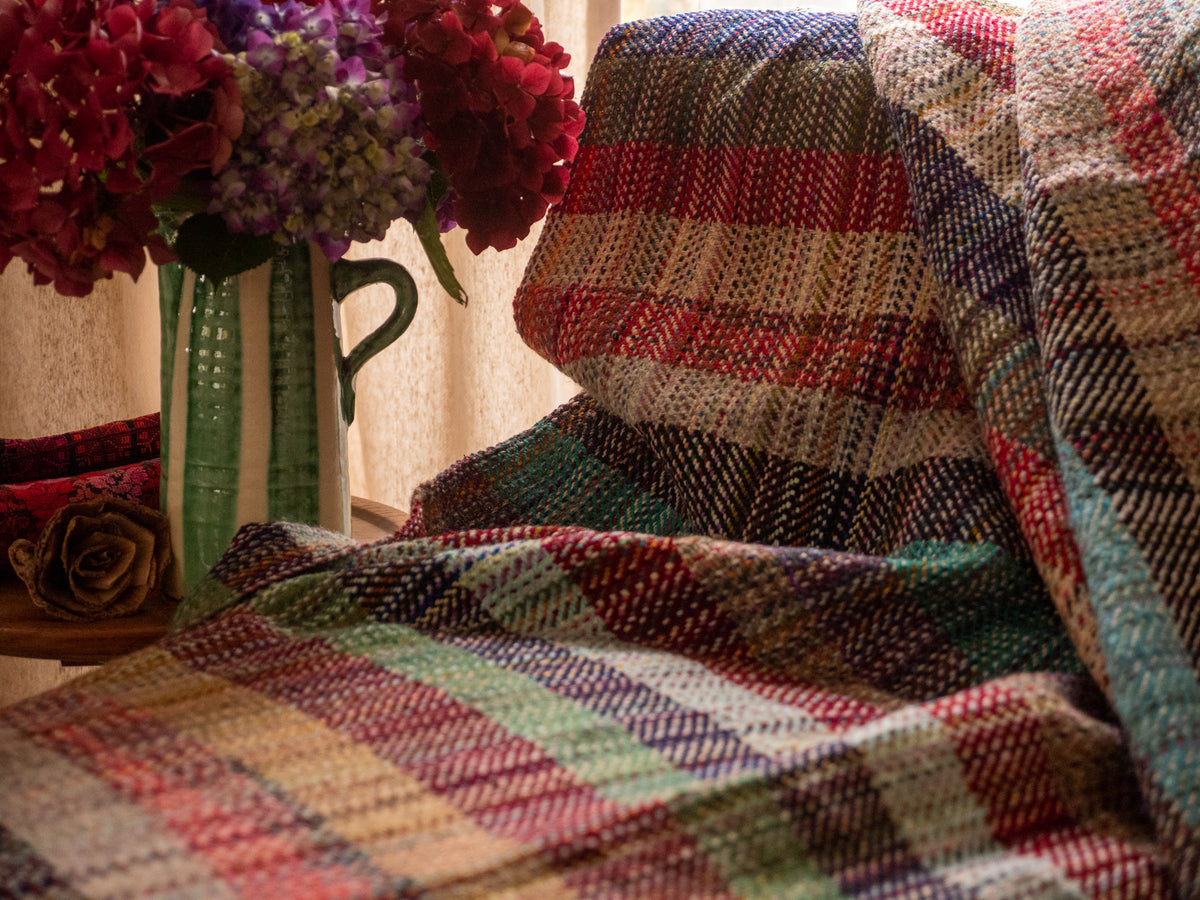 Plaid en laine recyclé