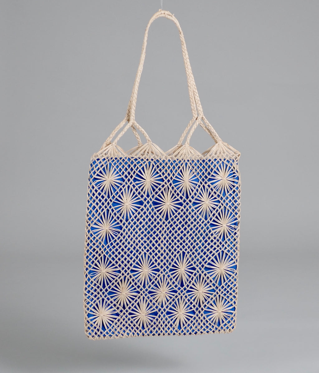 Buriti star macrame tote