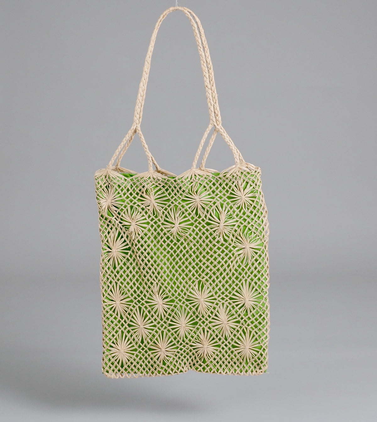 Buriti star macrame tote