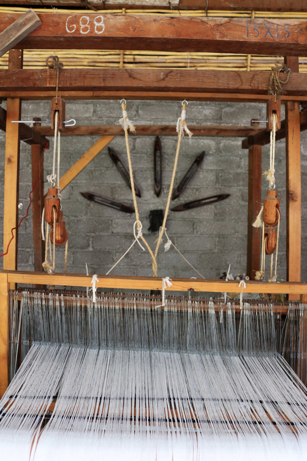 Mitla cushion, handwoven cotton from Mexico, 50x50cm
