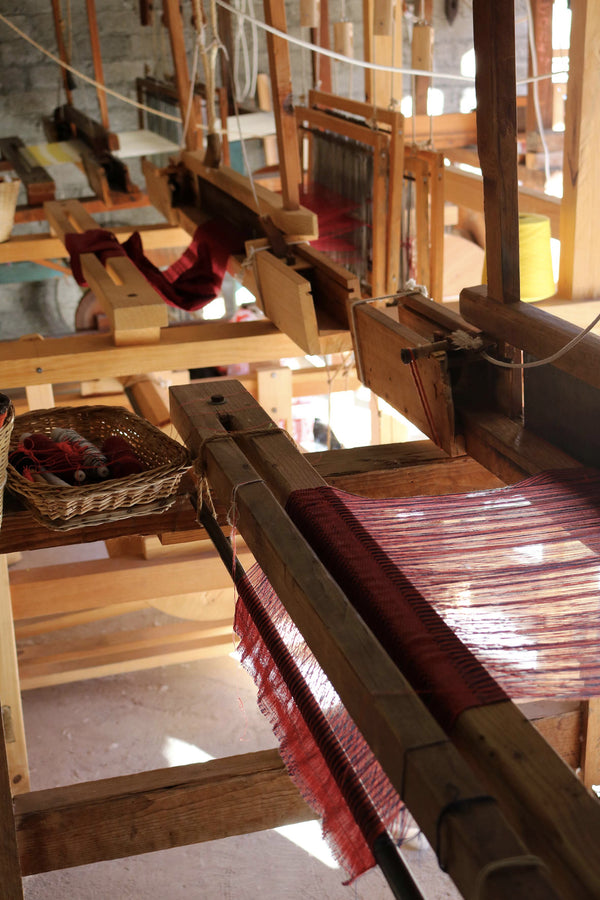 Mitla cushion, handwoven cotton from Mexico, 50x50cm