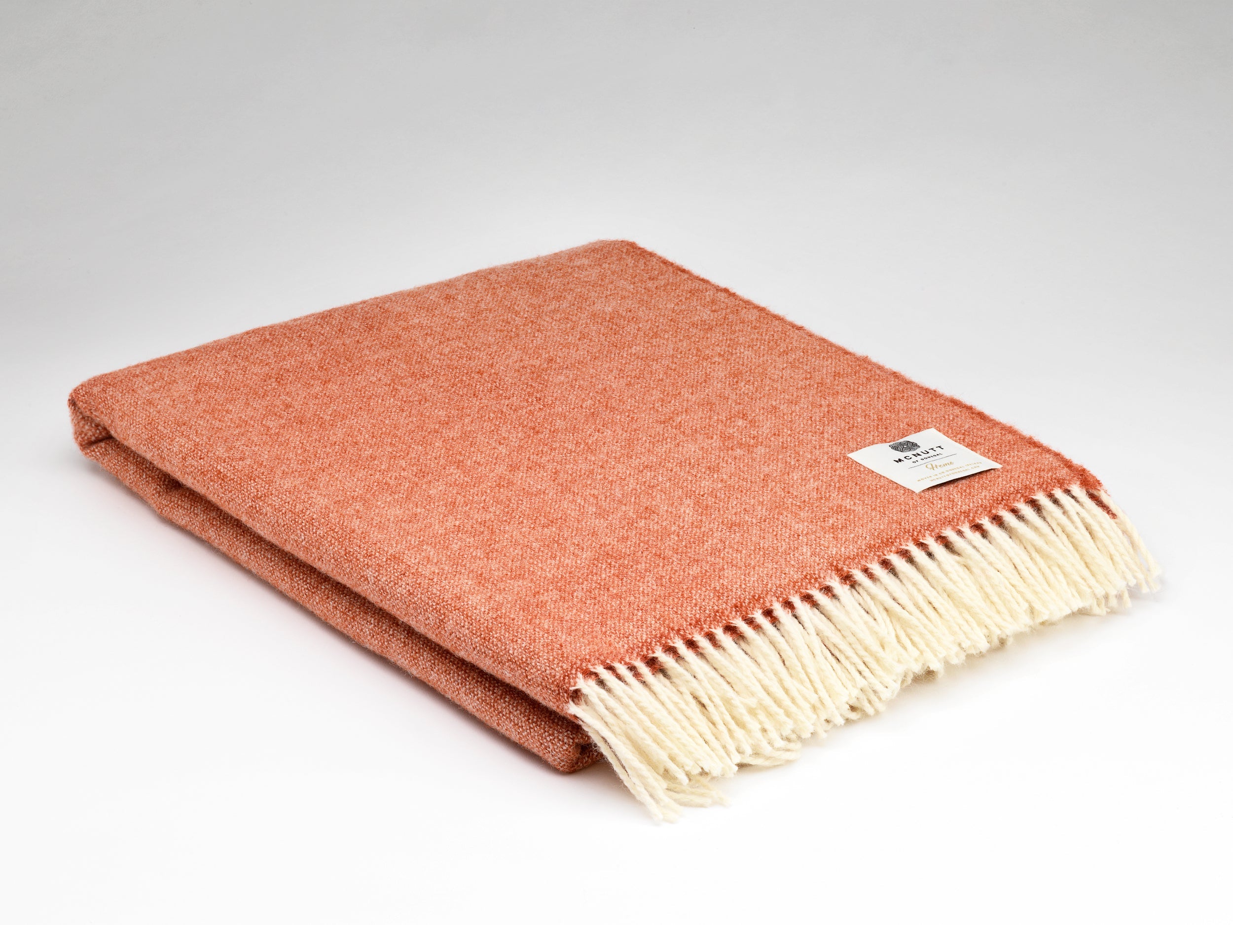 Soft wool blanket, orange "fruit"  200x 145cm 