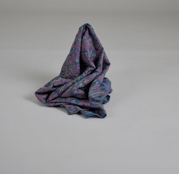 Nakshi Kantha Embroidered Shawl, Clematis