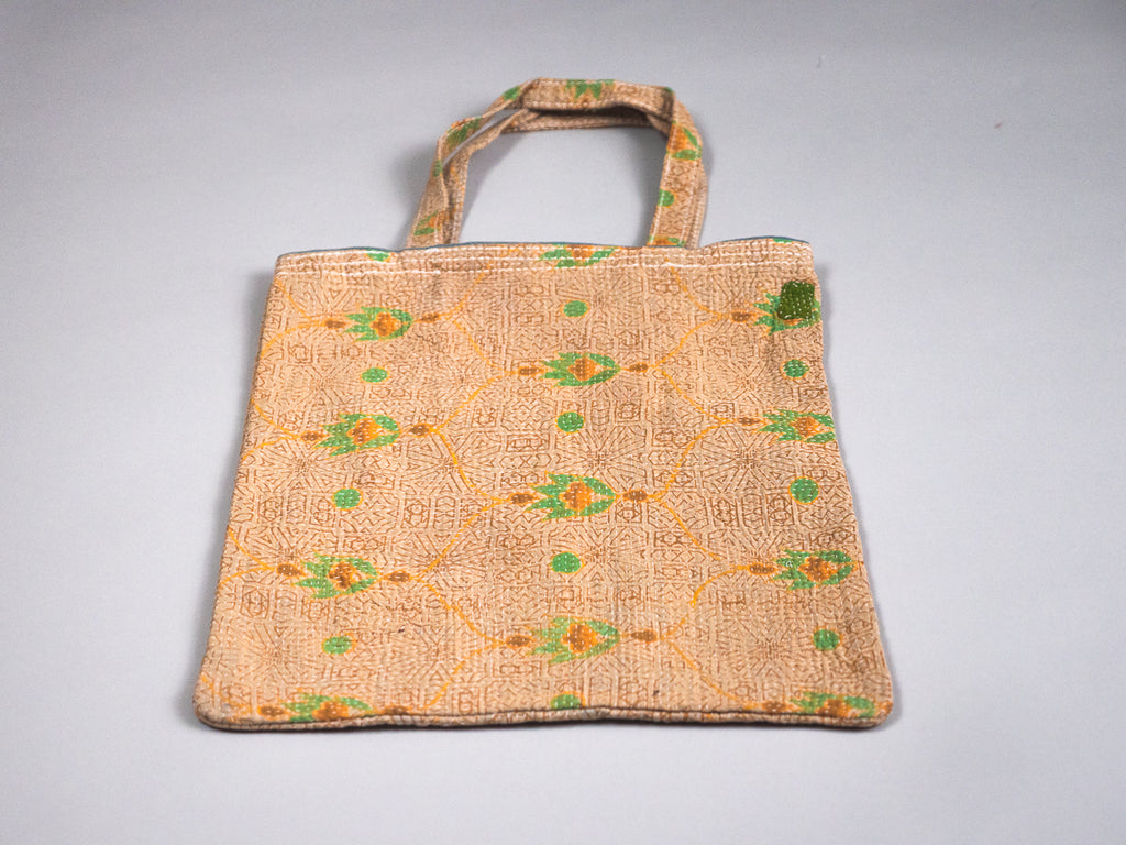 Kantha Sac en coton recyclé. Tote bag in cotton.
