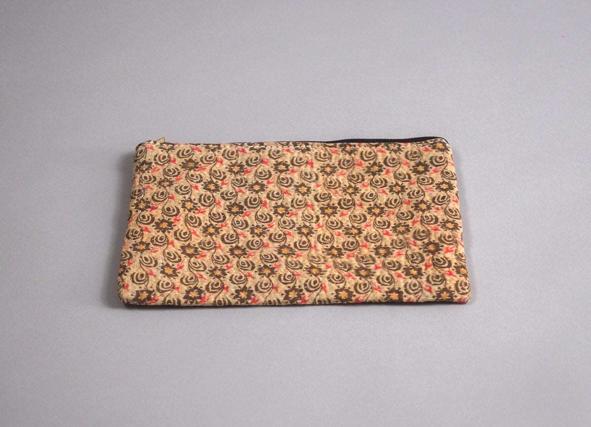 Kantha pouch in recycled material