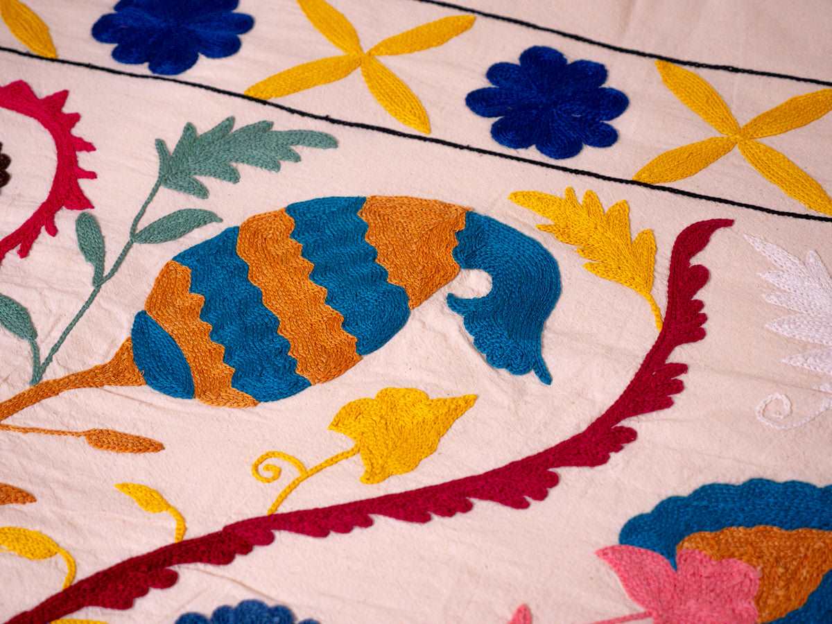 Mochi embroidered textile, No.8
