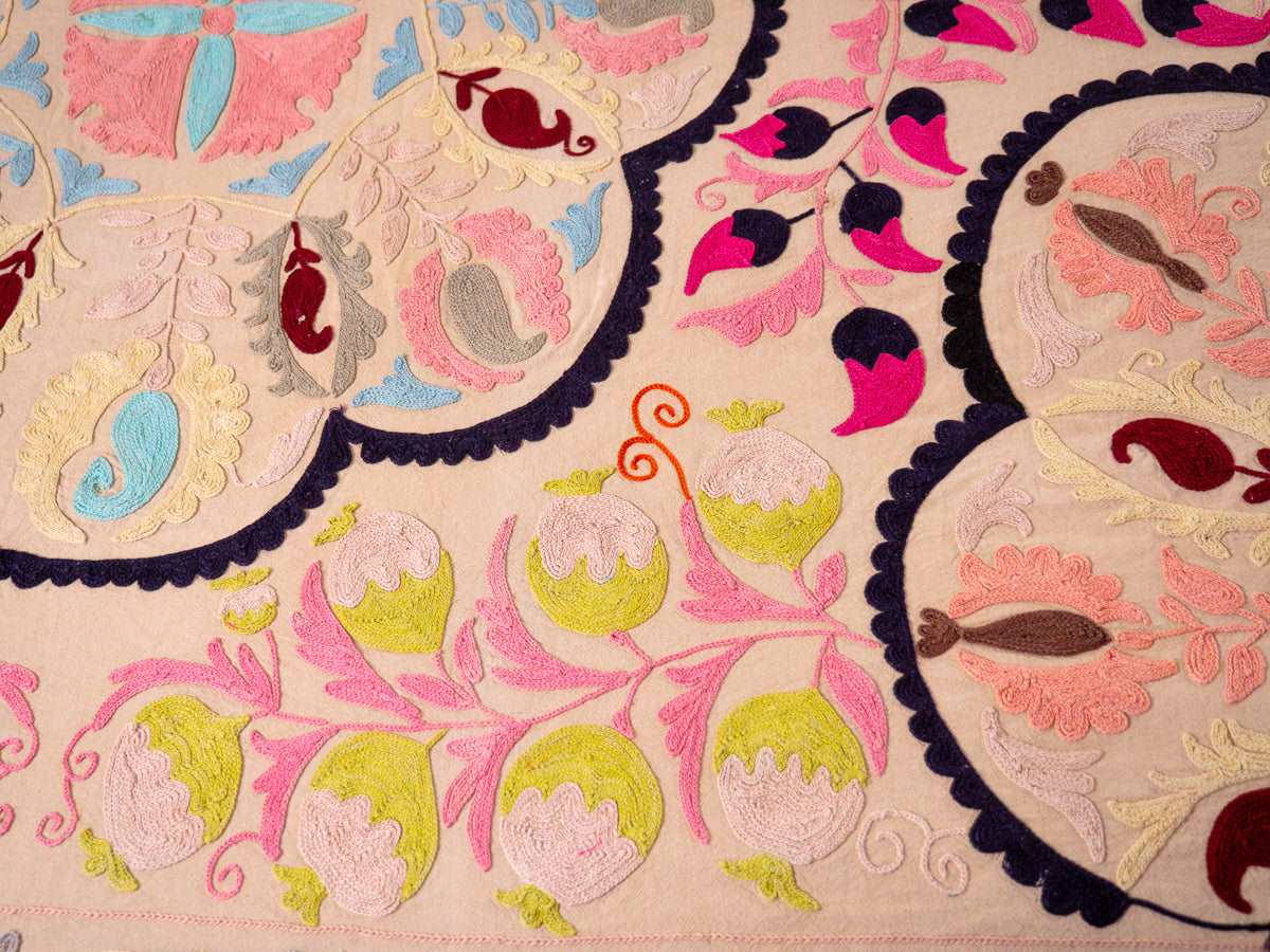 Mochi embroidered textile, No.6