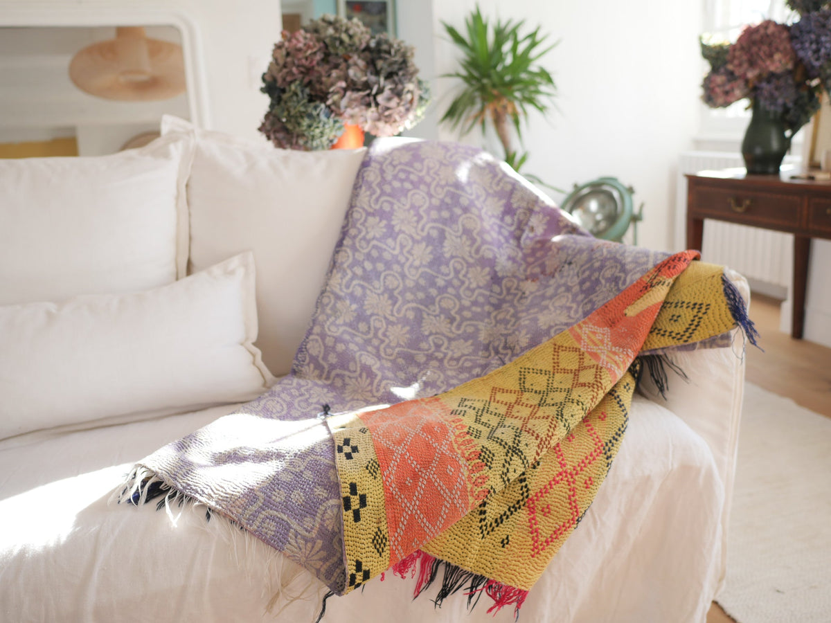 Vintage Kantha Throw