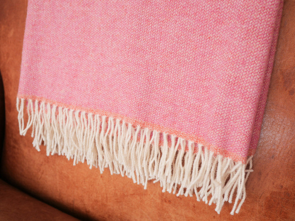 Pure wool blanket. Made in Ireland.