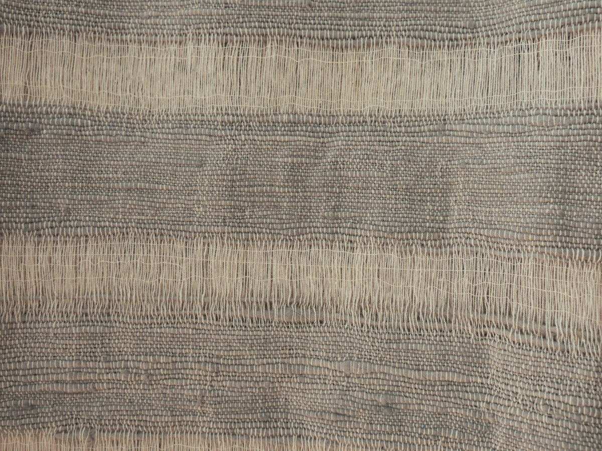 Handloomed cotton throw, grey Secondary image
