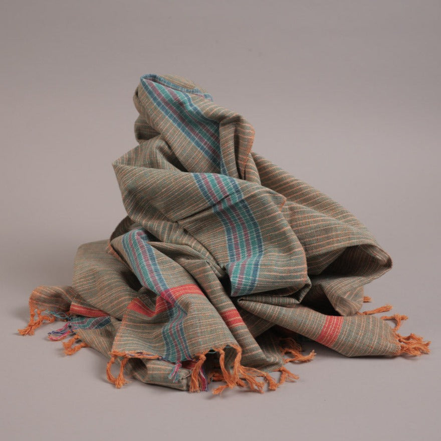 Khadi towel in hand loomed cotton
