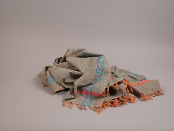 Serviette Khadi en coton tissé main