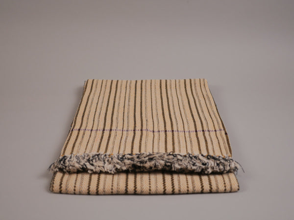 Plaid en coton tissé main, khadi