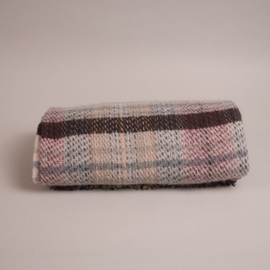 Recycled wool throw