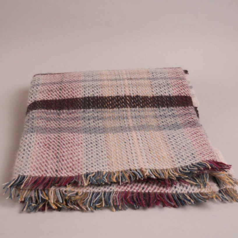 Recycled wool throw