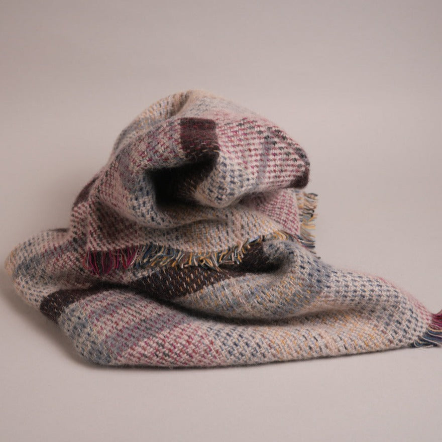 Plaid en laine recyclée 