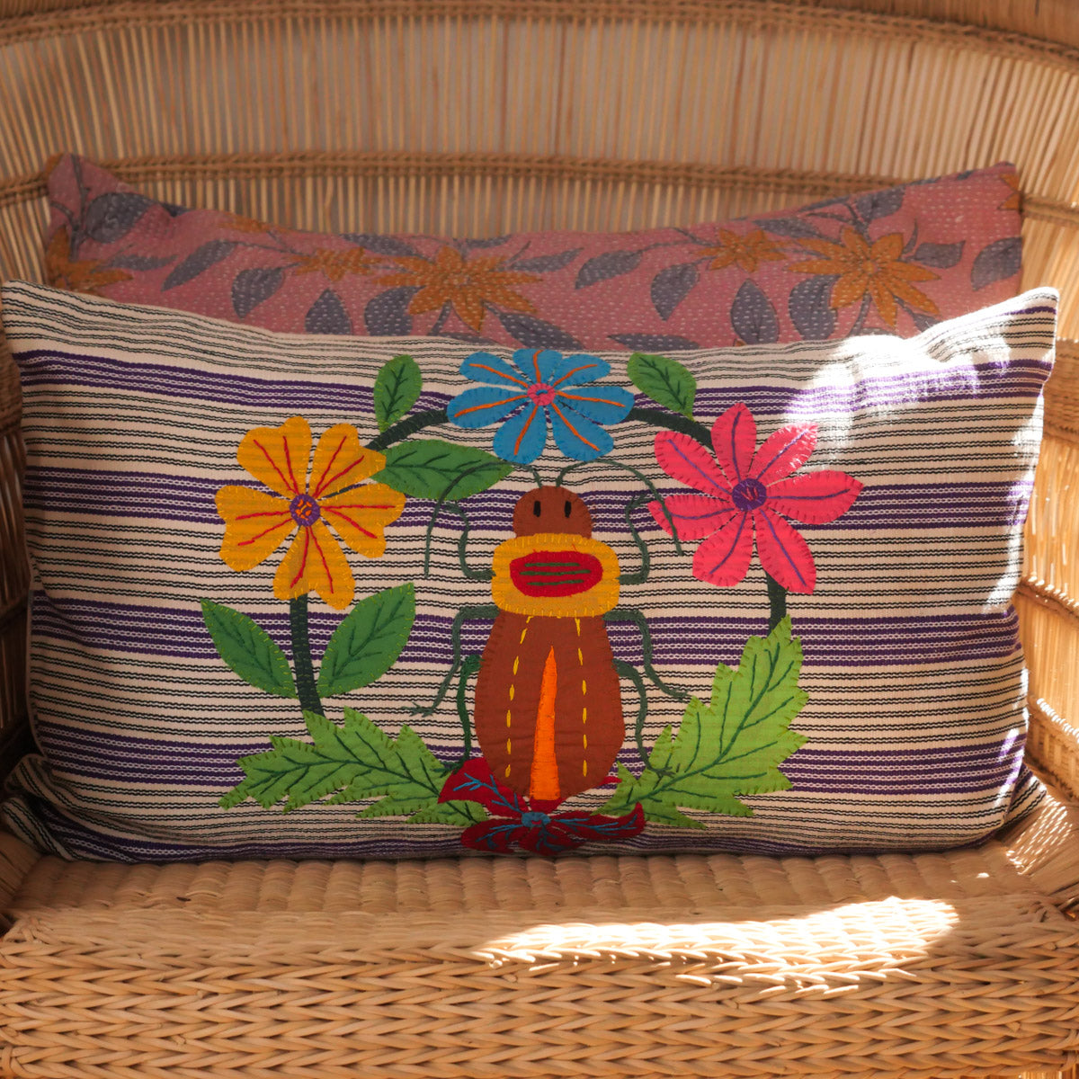 Love Bug, embroidered Cushion Secondary image