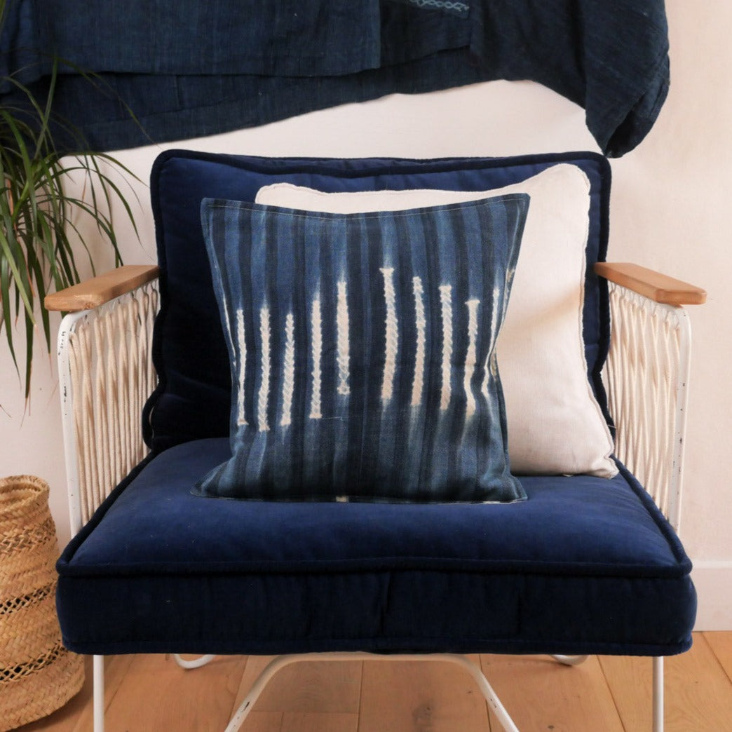 Vintage Dogon indigo cushion Secondary image