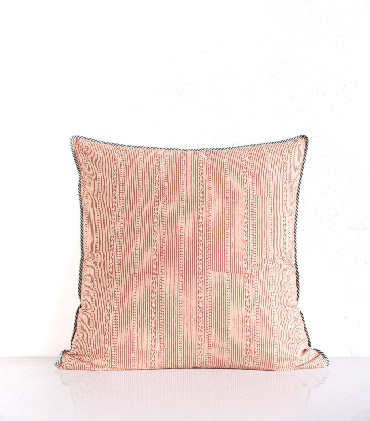 Block print cushion Pankha