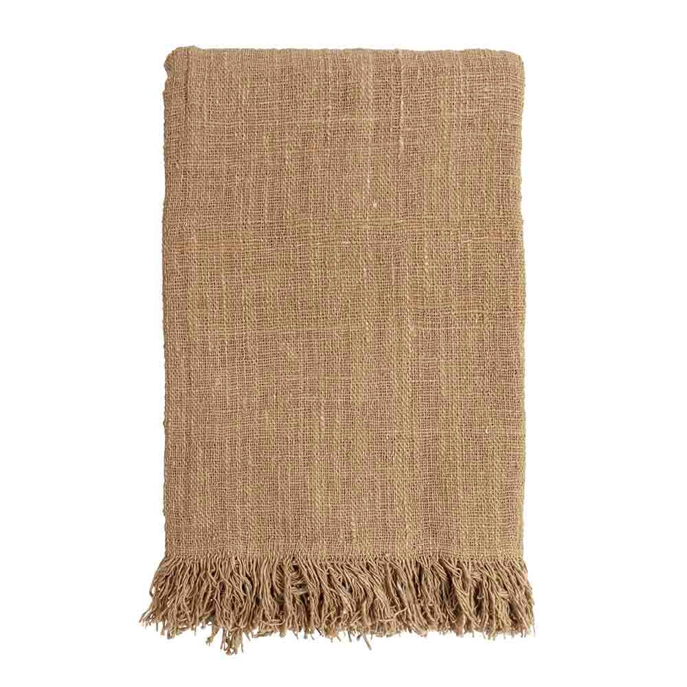 Java handloom, recycled cotton throw "jute"