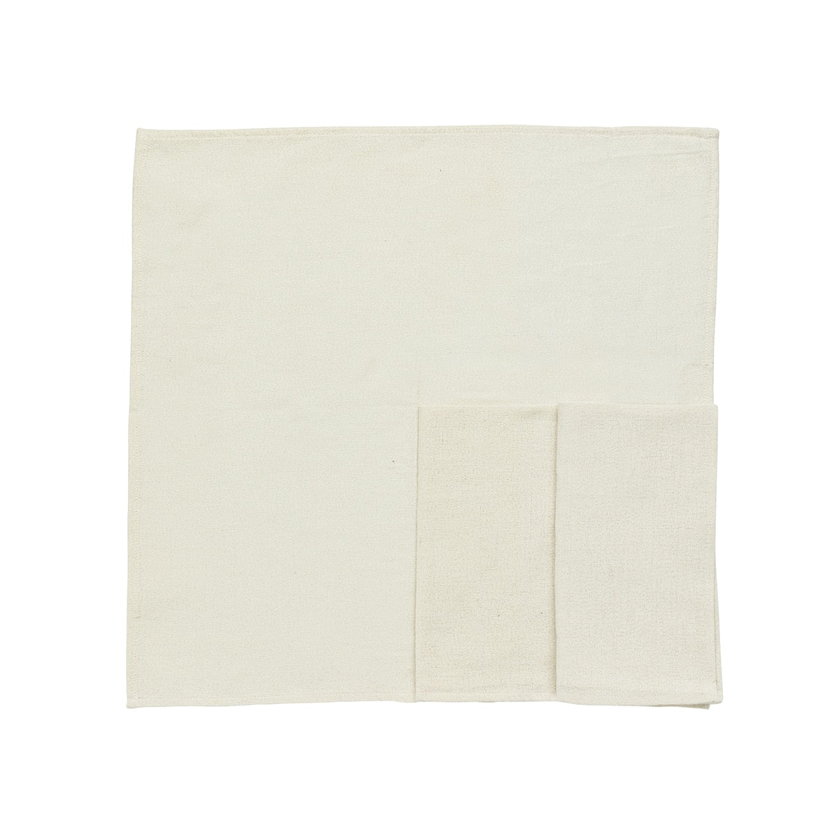 Napkin in thick recycled cotton, hand loomed.
