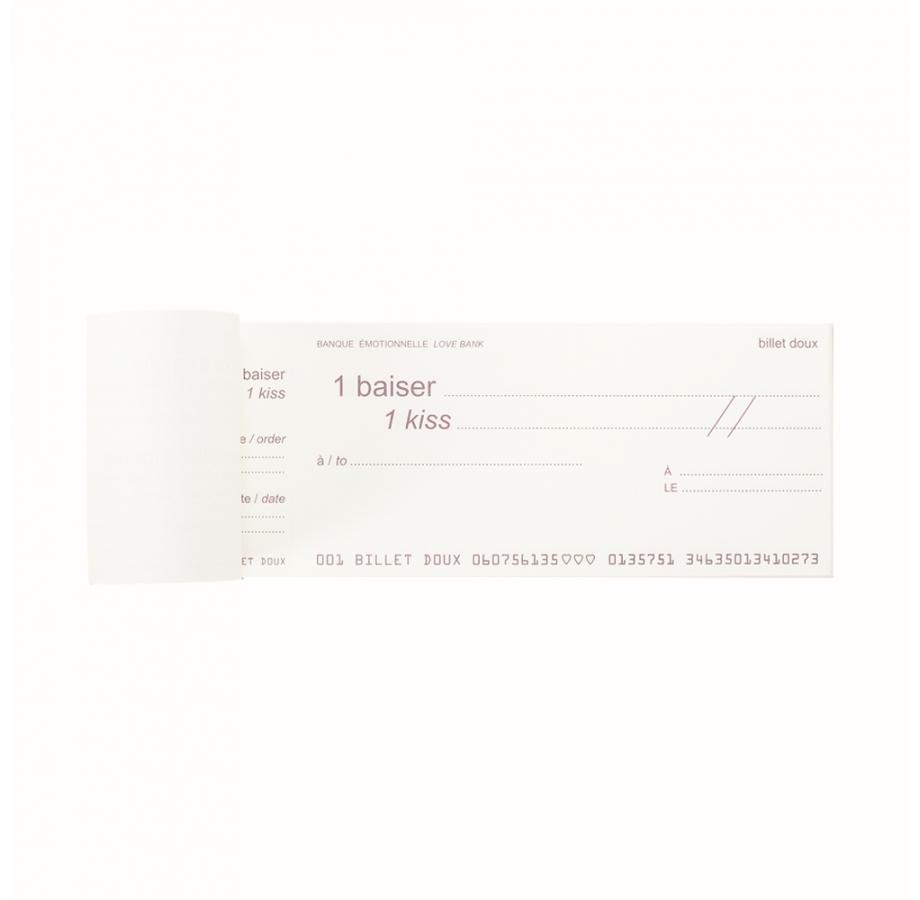 Atelier Stephanie Radenac Papeterie Love checks, le chéquier de billets doux par Stéphanie Radenac