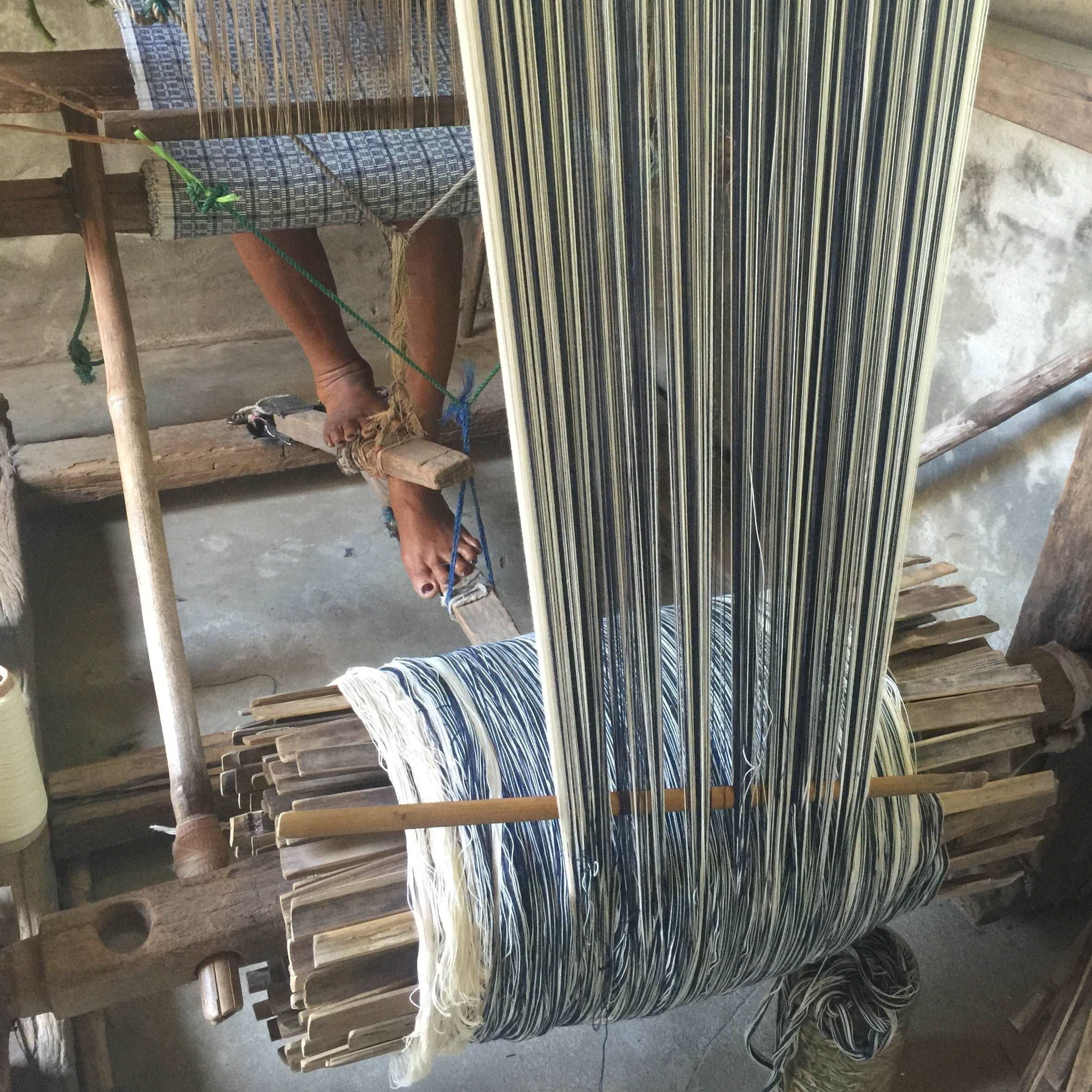 Weaving Binakol cloth in the Philippines