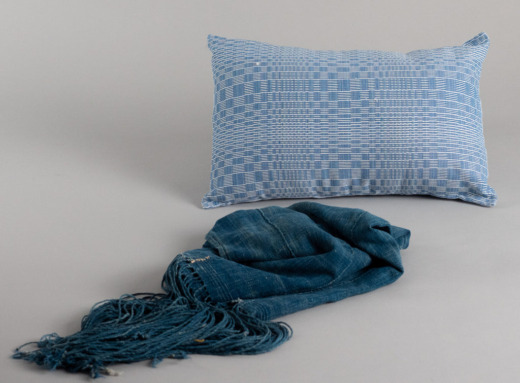 Coussin Binakol, tissé main au Philippines.