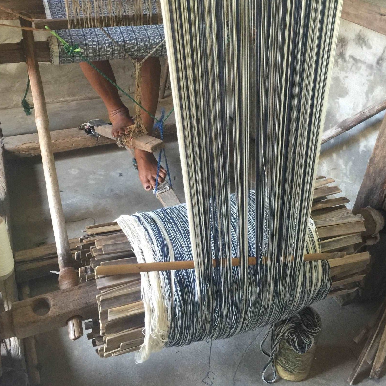 Weaving Binakol in the  North of the Philippines.