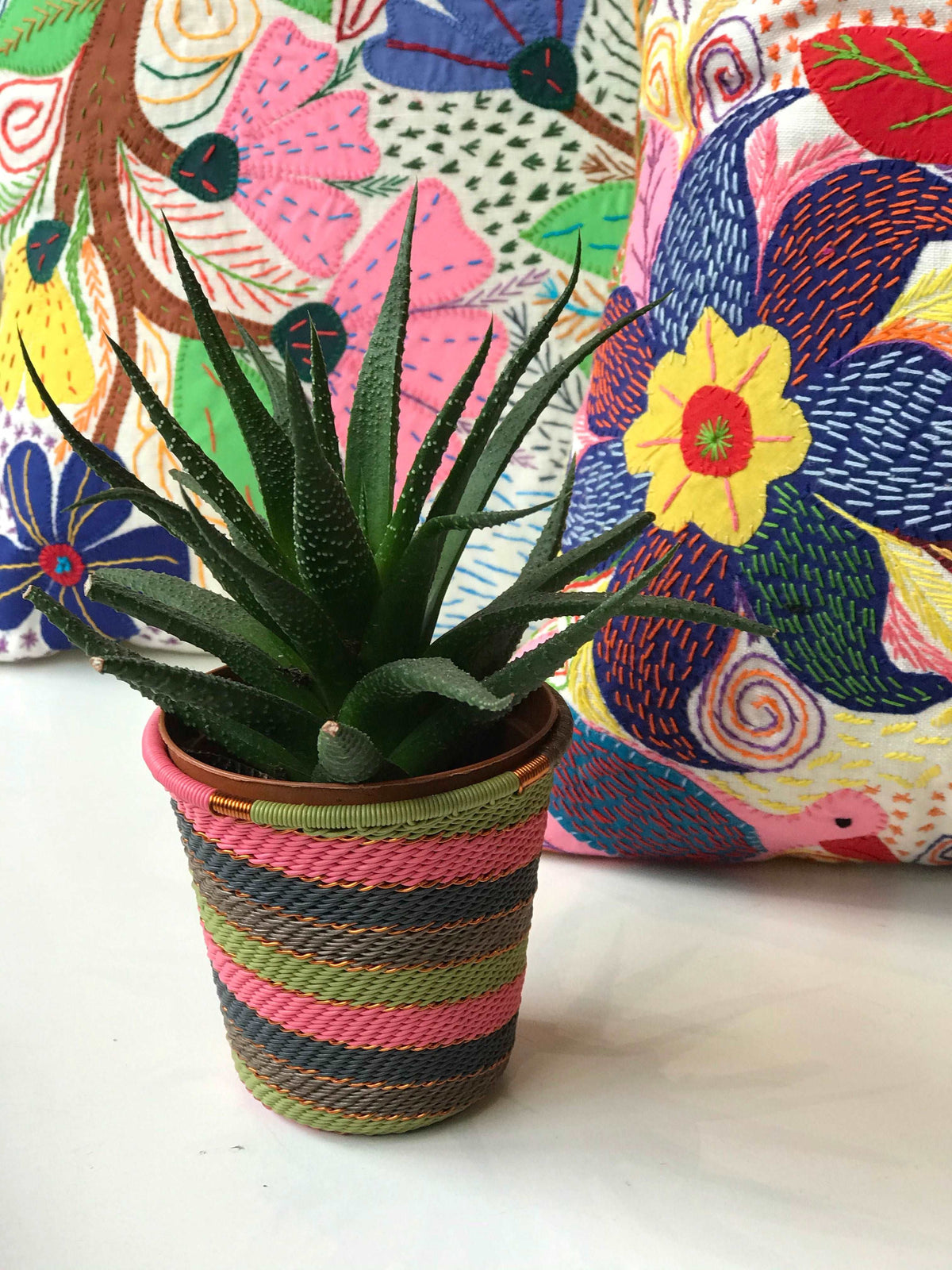 Indian Dream, Zulu basket in telephone wire