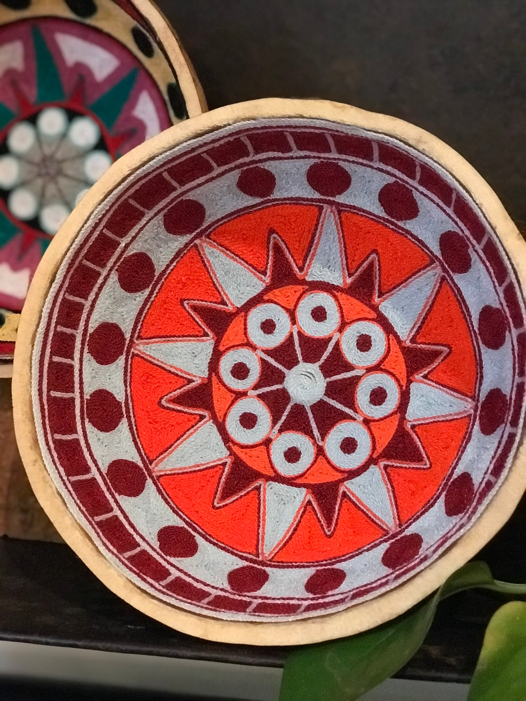 Huichol flower bowl, Mexico
