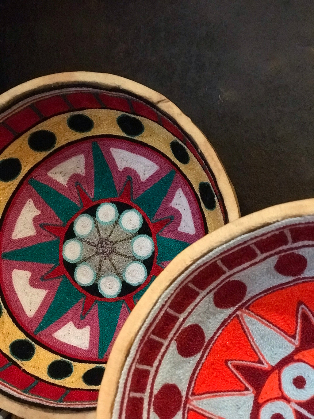 Huichol flower bowl, Mexico