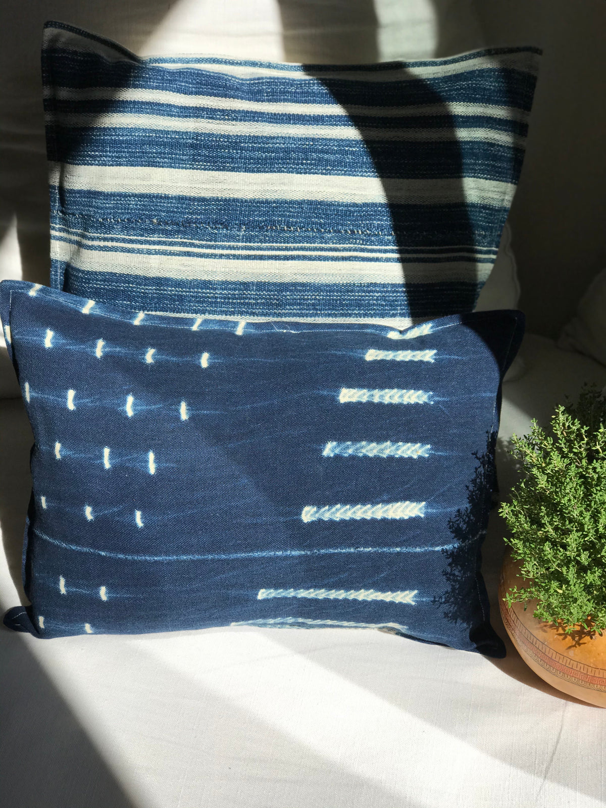 Dogon Indigo cushion cover