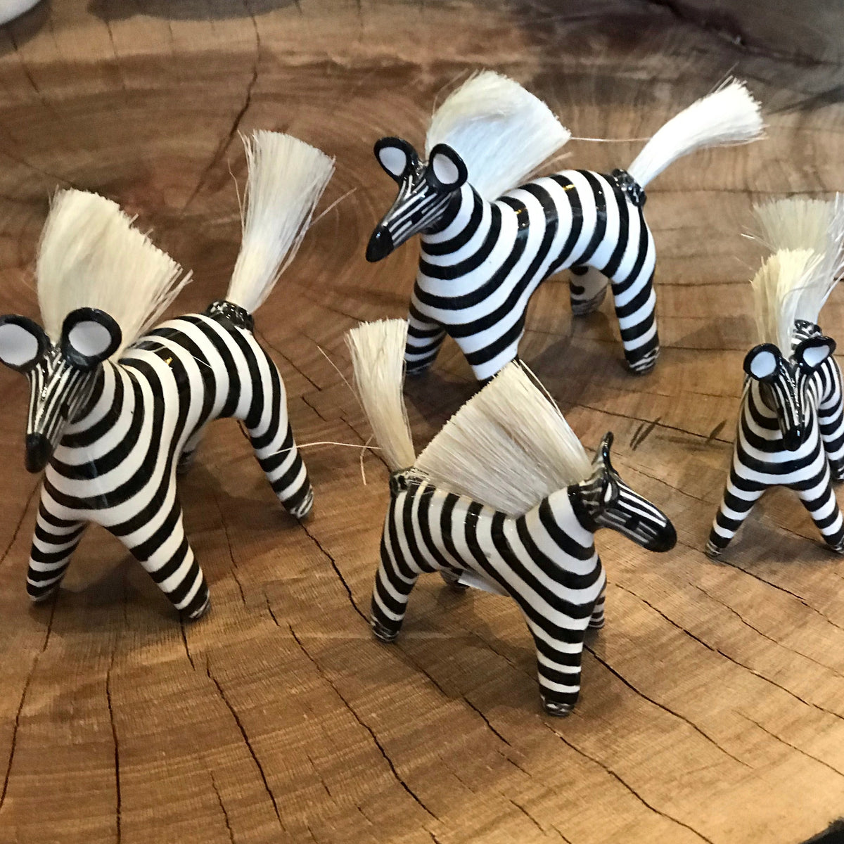 Hand made ceramic zebra from South Africa.