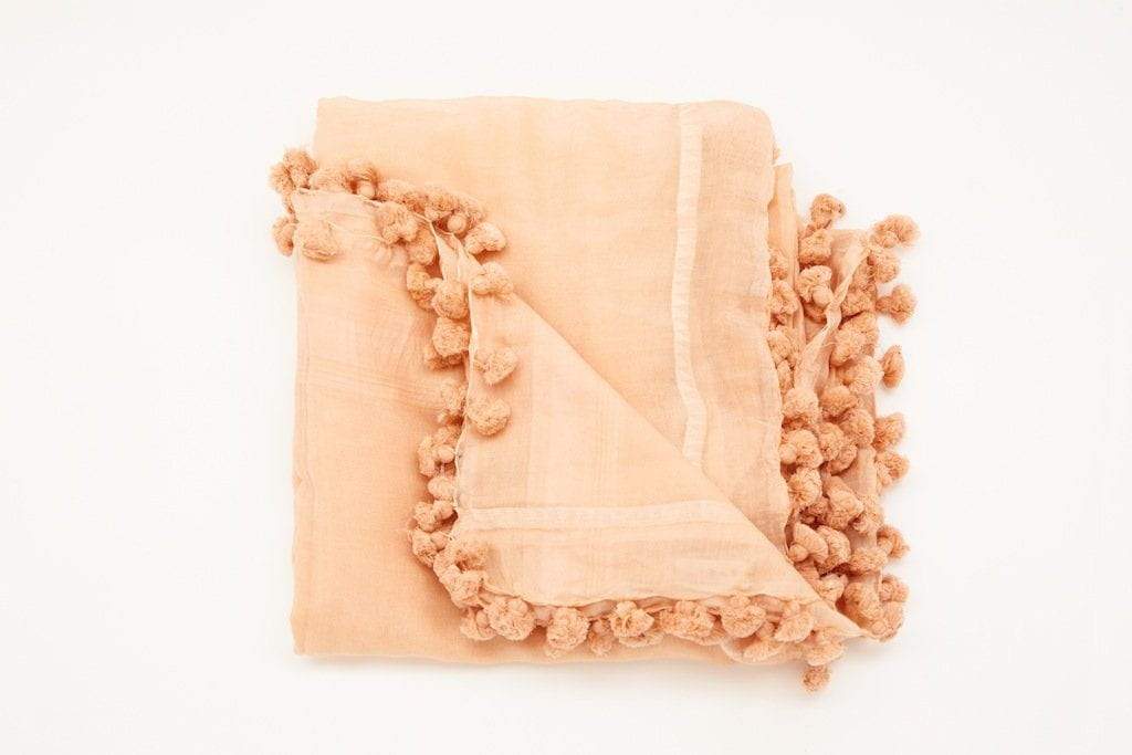 Luxe living Accessoires Echarpe dupatta pom pom