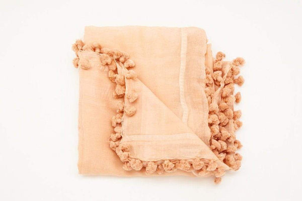 Luxe living Accessoires Echarpe dupatta pom pom