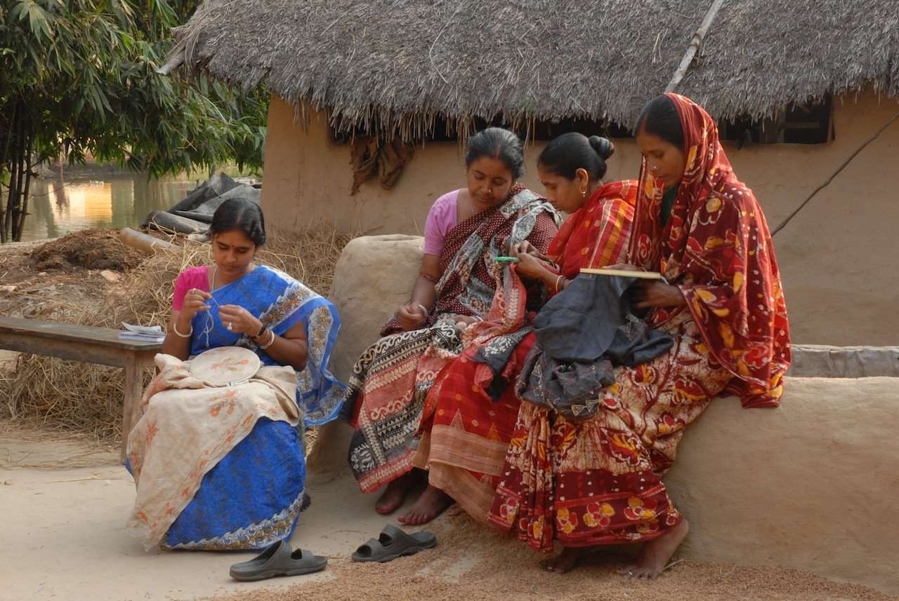 Women artisans in India. SHE kantha